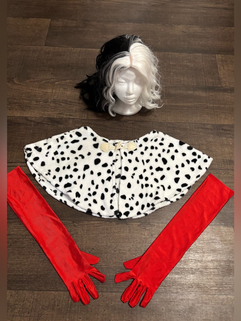 Cruella Deville Halloween Costume for Women 101 Dalmation  Halloween Cosplay